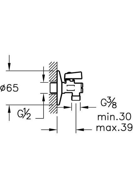 Filtreli Ara Musluk A45254, Krom, 2 Adet fiyatları