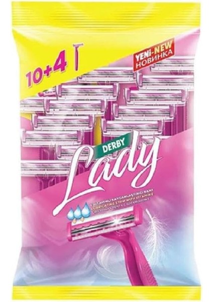 Derby Lady Çift Bıçaklı 10+4 Lü Paket modelleri