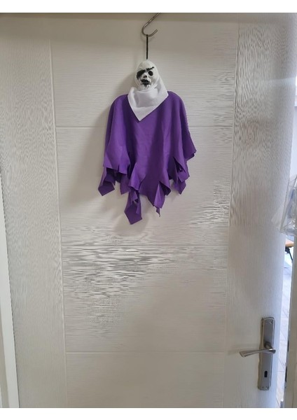 Halloween Cadılar Bayramı Iskelet Çığlık Beyaz Tek Göz Korkunç Kapı Süsü modelleri