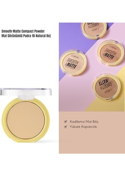 Callista Smooth Matte Compact Powder Mat Görünümlü Pudra 10 Natural Beige fiyatları