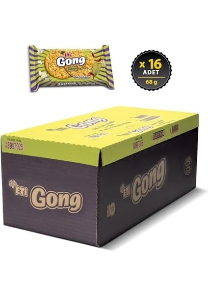 Eti Gong Süt Mısır Aromalı ve Acılı Pirinç Patlağı 68 G x 16 Adet modelleri