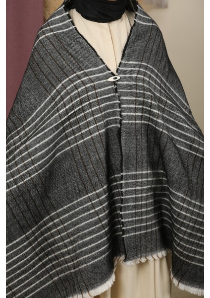 Çift Taraflı Çizgili Kışlık Omuz Şalı fiyatları