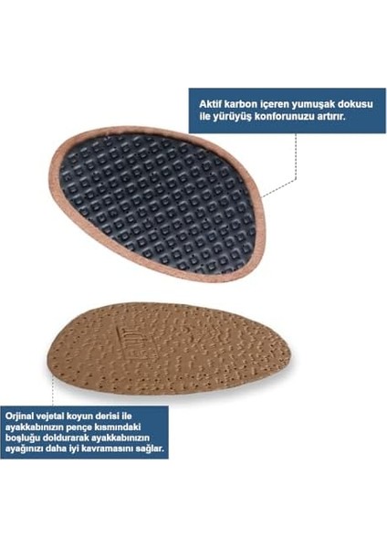 LT04 - Deri Pençe Destek | Numara Küçültme, Ayakkabı Daraltma, Koku Önleyici ve Ter Emici Ayak Pedi (44-46) fiyatları