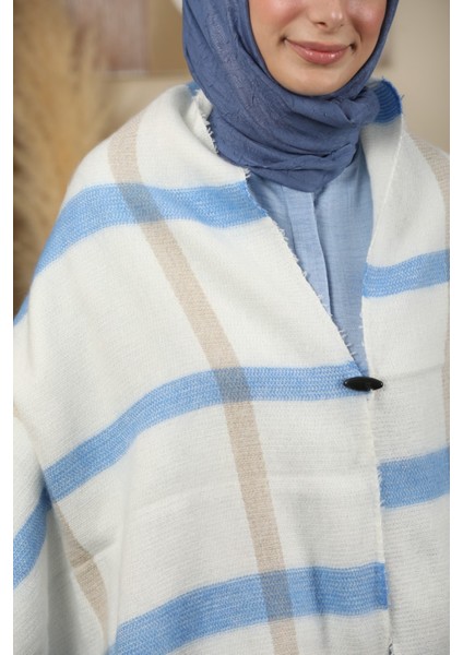 Çift Taraflı Çizgili Kışlık Omuz Şalı fiyatları