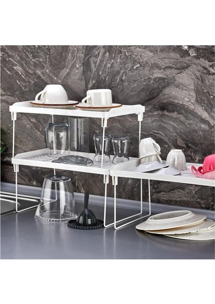 Mutfak Organizer Raf - Delikli Tasarım, Çok Amaçlı Düzenleyici, Mutfak ve Kullanımına Uygun