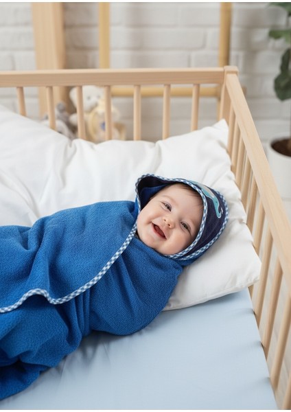 Bebek Banyo Havlu Kundak 80X80CM MAVİ/FİL fiyatları