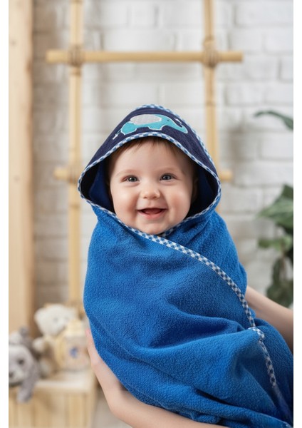 Bebek Banyo Havlu Kundak 80X80CM MAVİ/FİL modelleri