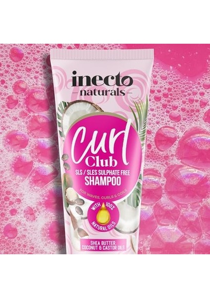 Inecto Curl Club Bukle Belirginleştirici Şampuan, 250ML fiyatları