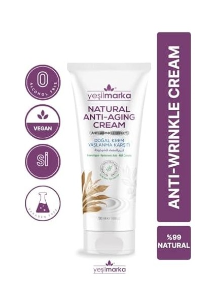 Yeşilmarka Natural Anti Aging Cream Krem modelleri