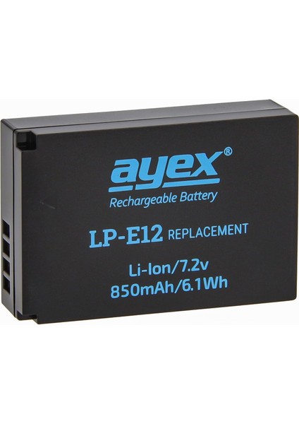 Eos M, 100D, Rebel Sl1, Için LP-E12 Batarya