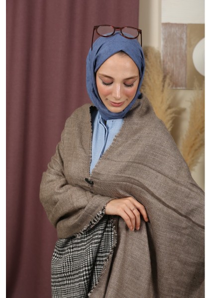 Çift Taraflı Ekose Kışlık Omuz Şalı fiyatları