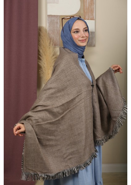 Çift Taraflı Ekose Kışlık Omuz Şalı modelleri