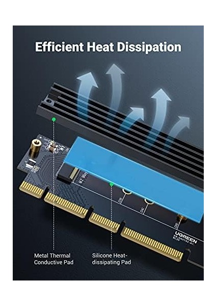Pcıe 4.0 X4 X8 X16 Uyumlu 64GBPS Nvme M.2 SSD Dönüştürücü Adaptör fiyatları