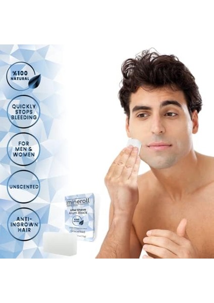 Mineroll Traş Sonrası Cilt Şapı, Cilt Lekelerine Iyi Gelir, Kanamayı Durdurur, Kadın & Erkek Için, Jilet Yanıklarına Iyi Gelir, Cildi Yumuşatır, 72 gr modelleri