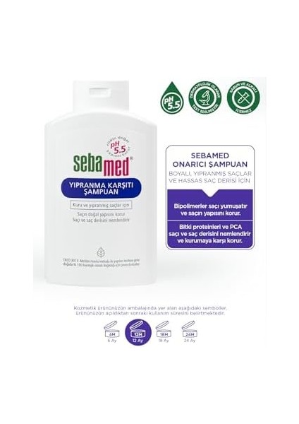Sebamed Kuru ve Yıpranmış Saçlar Için Nemlendirici Etkili Onarım Şampuanı 400 ml fiyatları