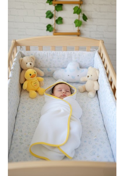 Pamuklu Yumuşacık Kız-erkek Yenidoğan/bebek Banyo Havlu Kundak SARI / ÖRDEK fırsatları