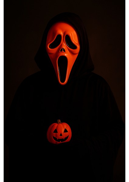 Halloween Maske Çığlık Arkası Tüllü Kırmızı indirimleri