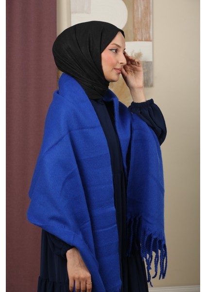 Çift Taraflı Düz Renk Kışlık Omuz Şalı fırsatları