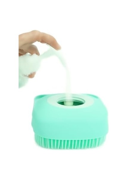 Busstier Şampuan Hazneli Silikon Banyo Lifi Peeling Etkili Masaj Fırçası Derinlemesine Temizlik ve Ölü Deri Arındırma Için Pratik Cilt Bakım Aleti fiyatları