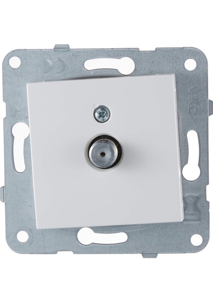 Karre/ Beyaz Uydu Prizi F KON-10DB Meka+Düğ/k