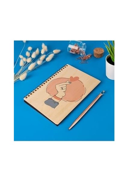 Power Tasarımlı 8 cm x 12 cm Ölçülerinde Çizgisiz 48 Yaprak Ahşap Kapaklı Defter fiyatları