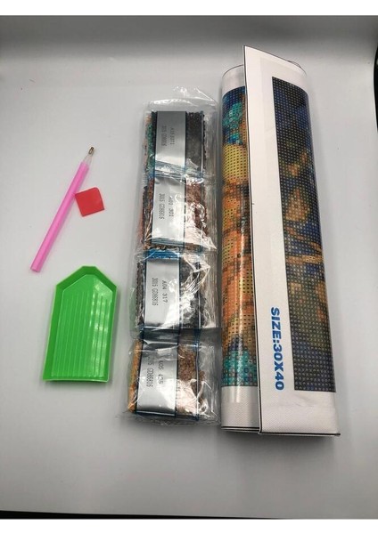 50X40 Boncuklu Kız Kulesi Taş Mozaik Elmas Goblen Pano Tablo Resim Boncuk Puzzle Dıamond Paıntıng Hı Stone fırsatları