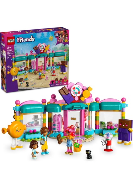 City Şekerci Dükkanı 42649-6 Yaş ve Üzeri Kız ve Erkek Çocukları Için Mini Bebek Içeren Yaratıcı Oyuncak Yapım Seti, Doğum Günü Hediyesi (376 Parça)