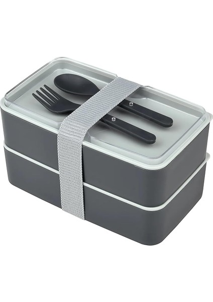 Life 4 Bölmeli Çatal Kaşıklı Plastik Beslenme Saklama Kutusu MIT1095