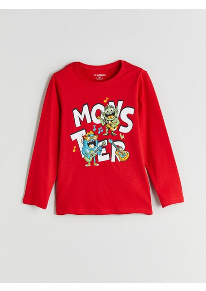 Yeni Sezon Bisiklet Yaka Erkek Çocuk Pijama Üst