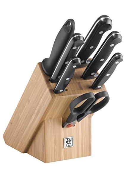 Twın Chef 2 Blok Bıçak Seti, Paslanmaz Çelik ve Ahşap, Siyah modelleri
