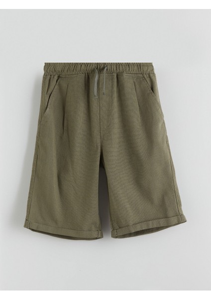 Yeni Sezon Beli Lastikli Basic Erkek Çocuk Şort