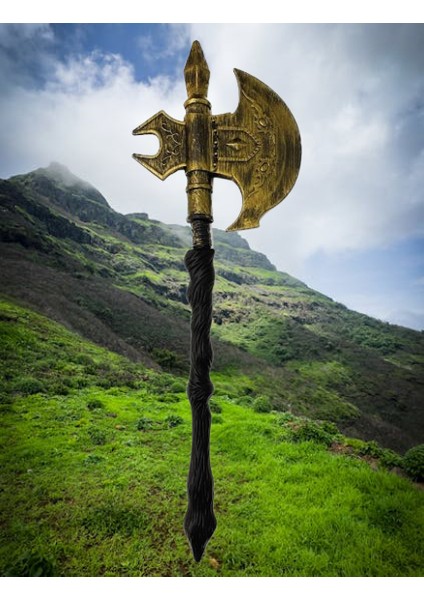 Halloween Cadılar Bayramı Çubuklu Eskitme Balta 65 cm Parti Aksesuarı indirimleri