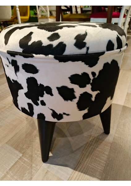 Inek Desenli Puf Bench