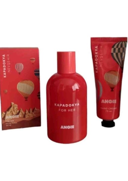 Angie Kapadokya Kadın Parfüm 100ML ve El Kremi
