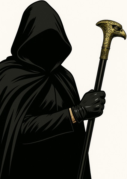 Halloween Cadılar Bayramı Baston Kartal Figürlü Geçmeli 80 cm Parti Aksesuarı