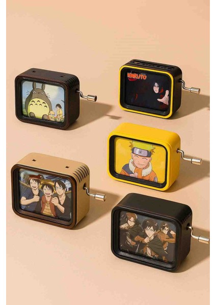 Çizgi Dizi Karakterleri Nostaljik Müzik Kutusu Retro Tasarım Kurmalı Dekoratif Hediyelik Özel Koleksiyon indirimleri