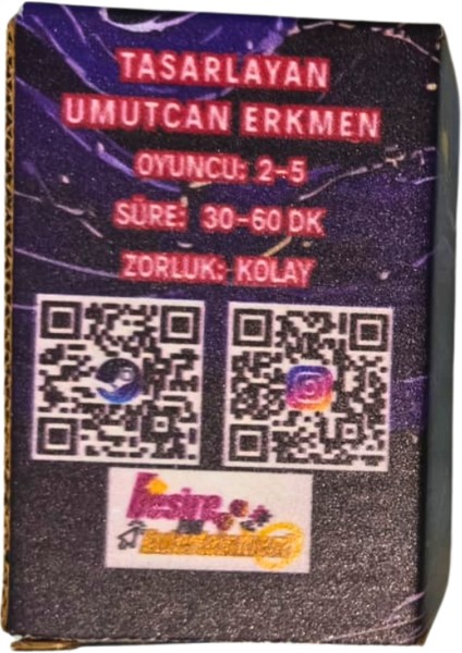 Desire For Chances 2-5 Kişilik Kart/kutu Oyunu