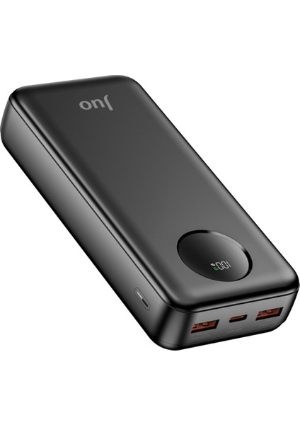 20000MAH 22.5W LED Ekranlı Taşınabilir Hızlı Şarj Cihazı Powerbank Siyah