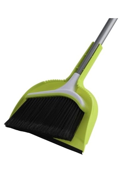 Basics Açılı Broom ve Dustpan Seti, Gümüş/yeşil Süpürge, Faraşlı, Çelik, Gümüş, fiyatları
