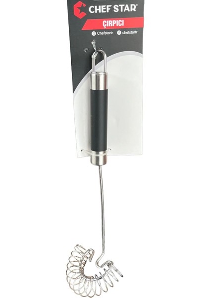 Yaylı Yumurta Çırpıcı Metal Yeni Model Mikser Krem Sos Karıştırıcı Saplı