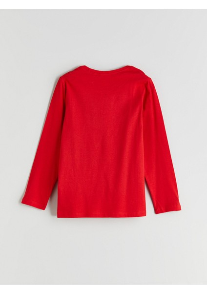 Yeni Sezon Bisiklet Yaka Erkek Çocuk Pijama Üst modelleri