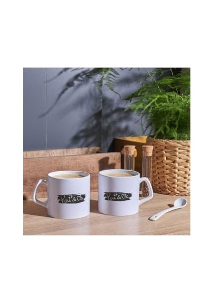 You And Me Baskılı 2'li Sevgili Çay Bardağı Kahve Kupası Kupa modelleri