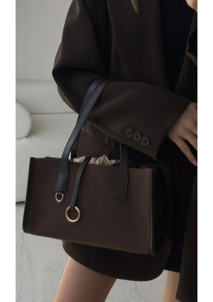 Eny Süet El ve Omuz Çantası