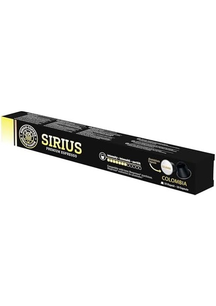 Sirius Premium Single Kapsül Kahve Colombia (Nespresso Uyumlu) 3lü Set (30 Kapsül) fiyatları