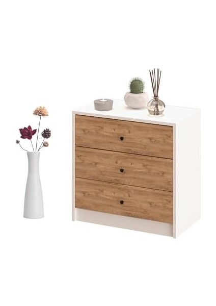 3 Çekmeceli 2 Renkli Şifonyer fiyatları