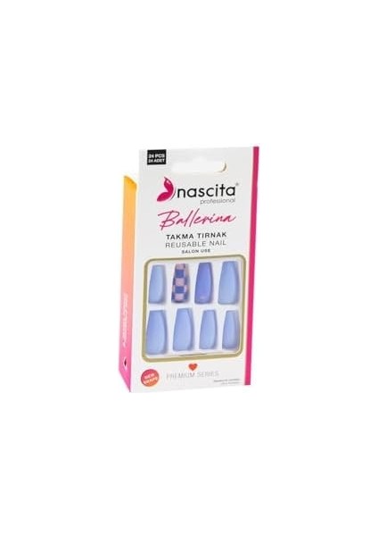 Nascita 24'lü Ballerina Renkli Takma Tırnak - 158
