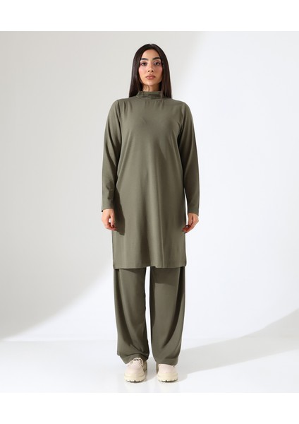 Kadın Boğazlı Yün Viskon Uzun Büyük Beden Kazak fiyatları