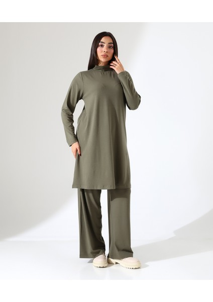 Kadın Boğazlı Yün Viskon Uzun Büyük Beden Kazak modelleri