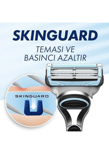 Gillette Skinguard Sensitive Yedek Tıraş Bıçağı 4 Adet modelleri