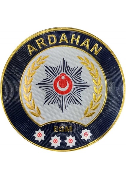 Ardahan Polis Kol Arması 3D Plastik Tpu, Yeni Tip, Cırtlı, Standart Ölçü, 1.sınıf Kalite